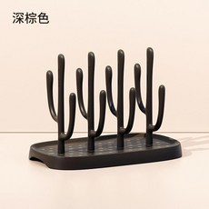 嬰兒奶瓶瀝水架 可拆裝收納架, 便携沥水架 深咖色 便攜瀝水架 深咖色, 單一選項