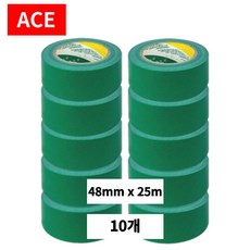 에이스 초강력 청 천면 테이프 전단지 48mm x 25m, 10개
