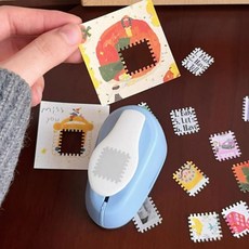 우편 도구 커터 스크랩북 종이 데콥 엠보서 우표틀 꾸미기 종이펀칭기 일반상품, 1개, 상세페이지 참조