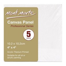 키즈맘아트 미술놀이 몽마르뜨 캔버스 10.2 x 10.2cm 5매입+글로벌커머스랩Shop, 빠른배송