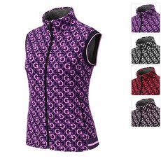 [성원] 여성 플리스 리치 엘레강스 패턴 조끼 SWWV05 데일리 아웃도어 골프 등산 이너 사무실