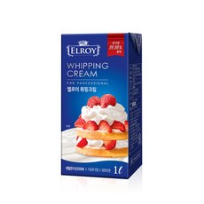 엘로이 동물성 휘핑크림, 1개, 1L