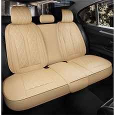 카시트보호매트 차시트교체 가죽 카 차량용 방석 그랜저르블랑 시트커버 SF-681 뒷자석 1SET, 베이지, 1세트