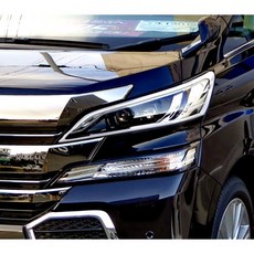 圓夢工廠 Toyota Vellfire 30系 2016 17 18 鍍鉻銀前燈框 改裝飾貼, 1個