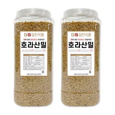 더알찬곡물 통에담은 호라산밀 4kg (2kgx2통), 2개, 2kg