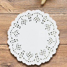 하랑이상점 꽃 원형 도일리 페이퍼