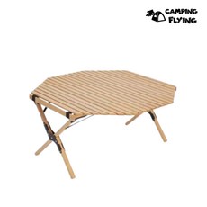 CAMPING FLYING 八角蛋捲桌 原木露營桌