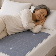 오르모아 안심케어 환자용 방수패드 80*120cm, 그레이(스트라이프G)