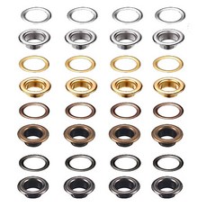 10mm 아일렛 장식(100set) 내경10mm x 18mm 골드 실버 앤틱 블랙 가방장식 하도메, 아일렛실버, 1개