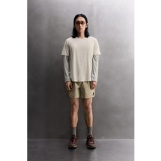 국내배송 ZARA 자라 남성 남자 하이테크 러닝 콤비 티셔츠 라이트 그레이 4387308811 1791023