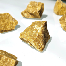 천연석 명상 차크라 러프 원석 노란 옥 힐링 파워 핸드 스톤, 300g, 1개