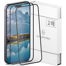 SINJIMORU 全覆蓋混合強化玻璃手機螢幕保護貼 2張入, 1組