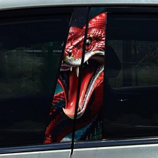 화이트 로터스 바이퍼 자동차 스티커 도어 필러 데칼 방수 센터 컬럼 스크래치 커버 장식, 1개, 3. SN 127