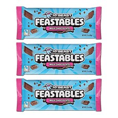 미스터 비스트 피스터블 초콜릿 밀크, 3개, 60g