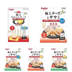 Petio 極上系列 起司雞肉條 雞肉丁 雞肉蔬菜 狗零食, 70g, 1個, 極上乳酸菌起司泥（犬用7入）