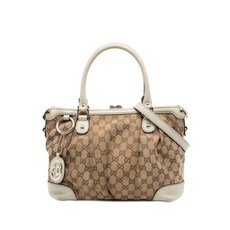 구찌 중고 2016-2025 GG 캔버스 수키 사첼 백