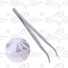 네일 기역자 곡선 핀셋 젤 스티커 제거 큐티클 정리 셀프 네일 아트 손톱 관리, 1개, 상세페이지 참조