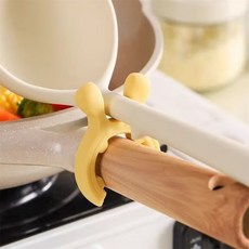 업위드 국자받침 뒤집게받침대 국자거치대 뒤집게거치대, 옐로우