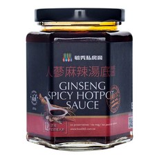 毓秀私房醬 人蔘麻辣湯底醬(超商限2罐), 1個, 250ml