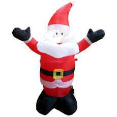 120公分聖誕節充氣佈置 聖誕老公公 聖誕老人 企鵝 雪人 麋鹿 聖誕樹 聖誕球 聖誕裝飾, 紅白色, 1個