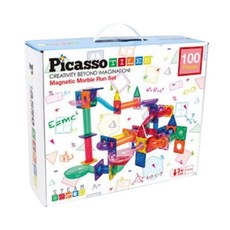 100pcs 자석 블록 교구 피카소 마블런 피카소타일즈 구슬 굴리기 롤러코스터 장난감 놀이 어린이 5세 4살 5살 입체 도형 사고력 창의 만들기