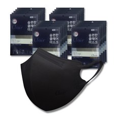 (S size) KF94 숨편한 클레어마스크 어드벤처핏 아동용 10매, 블랙