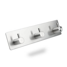 스텐 후크걸이 벽걸이 3구 후크 스테인레스 행거걸이 rhm*44680rd, 투리쿠팡1 본상품선택, 단품, 색상:실버 3구