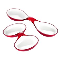 Guzzini Grace 創意點心盤 - 多色可選，增添餐桌美學與生活品味, 紅, 1個