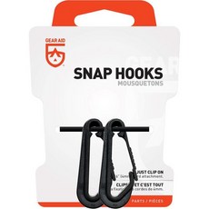 기어 에이드 스냅 훅 2개 세트 블랙, GEAR AID 스냅 후크, 2개 세트, 블랙 Gear
