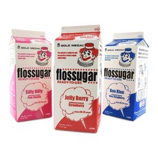 솜사탕 플로스 설탕 - 블루 라즈베리 핑크 바닐라 딸기 - 1.89리터 - 3개 팩 솜사탕 플로스 설탕 - 블루 라즈베리 핑크 바닐라 딸기 - 1.89리터 - 3개 팩, 1개, N/A, 1.47kg