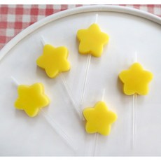 노란별초 크리스마스 트리케이크 별모양캔들 성탄절, 1세트, 1ml, 상세참조