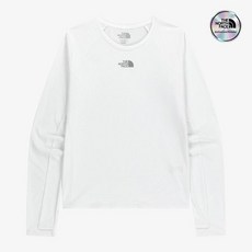 노스페이스 NT7TR81K 화이트라벨 여성 스텝업 긴팔 라운드티 WHITE QOV128 OZM402