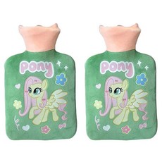 StarR 포니 스퀘어 보온 물주머니 500ML 그린, 2개