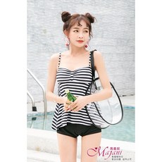 瑪嘉妮Majani 中大尺碼泳衣泳裝-修飾甜美二件式 XL