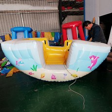 에어바이킹 튜브 놀이기구 에어바운스 물놀이 에어 해적 시소, 언더워터 2인용