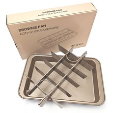 DFMEI 18格固底方形不粘麪包烤盤蛋糕模烘焙工具, 1個, 香檳金色(帶合635克):如圖
