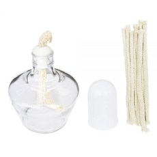 알코올 램프 알코올 버너 150ml 실험실 장비 과학용 유리 가열 10개 교체용 Wicks