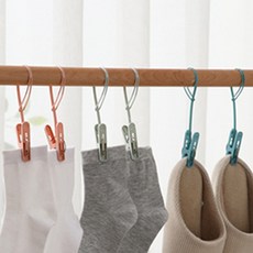 플라스틱 거는빨래집게 양말 속옷 걸이형 12개, 1