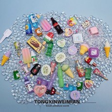 7-ELEVEN 迷你冰箱 過家家玩具 附可開燈展示櫃, 1個, 冰箱配件8個隨機食玩+冰塊