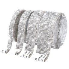 다이아몬드 큐빅 스티커 롤, 실버 10줄