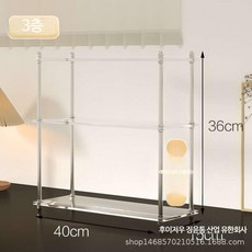 주방 수납장 철제 접시 보관 카페장 슬라이딩, E_3단