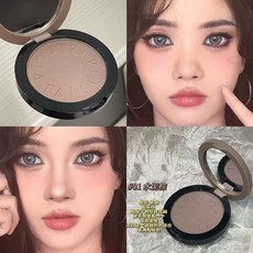 淡顏骨相鼻影修容盤 橄欖皮水泥棕鼻影修容盤 灰調修飾輪廓立體自然顯色, 1個, 01#水泥棕修容
