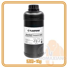 Flashforge 標準光敏樹脂, 透明, 1個, 1L