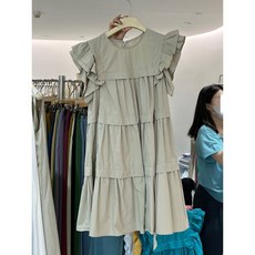 여성용 여름 프릴 장식 화이트 미디엄 롱 케이크 스커트