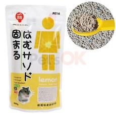 Pets88 햄스터 화장실모래 레몬향(PE16) 600g 햄스터모래 응고형 벤토나이트, 1개