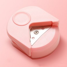 모서리 커터기 라운드 펀칭기 코너 라운더 다꾸 종이컷팅, 2개, 분홍