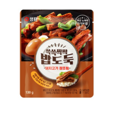 샘표 쓱쓱싹싹 밥도둑 돼지고기 장조림, 130g, 1개