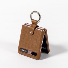 본아띠 링머서 천연소가죽 토고 슈렁컨 고리 링갤럭시 Z플립 핸드폰케이스