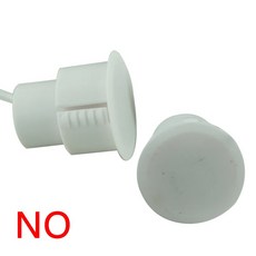 미니 N0 NC 유선 마그네틱 리드 스위치 도어 센서 상태 모니 천장 장착 창문 접촉 경보 시스템, NO White 1pcs