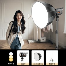 直播補光燈 主播專用 直播間 專業攝影頂燈 服裝人像拍攝, 1個, [主光]60深口補光燈套裝